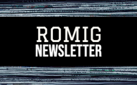  Romig Newsletter white text on black background